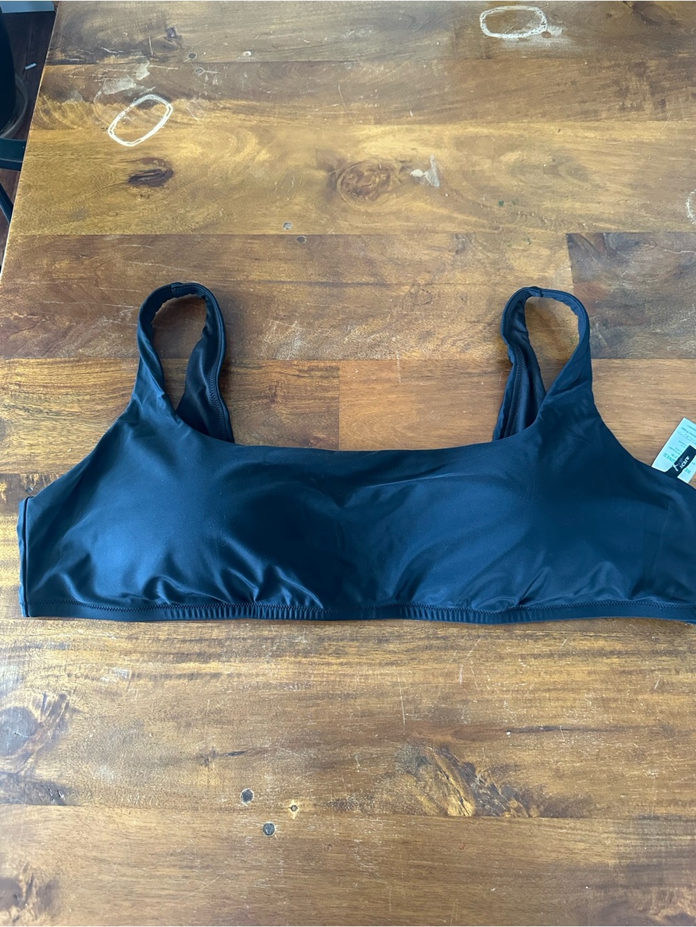 J. Crew Black Wireless Square neck Bikini Top size 3X NWT BC127